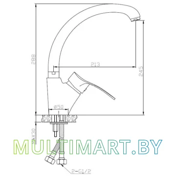 Смеситель AV Engineering AVQUN4-B088 картинка 2